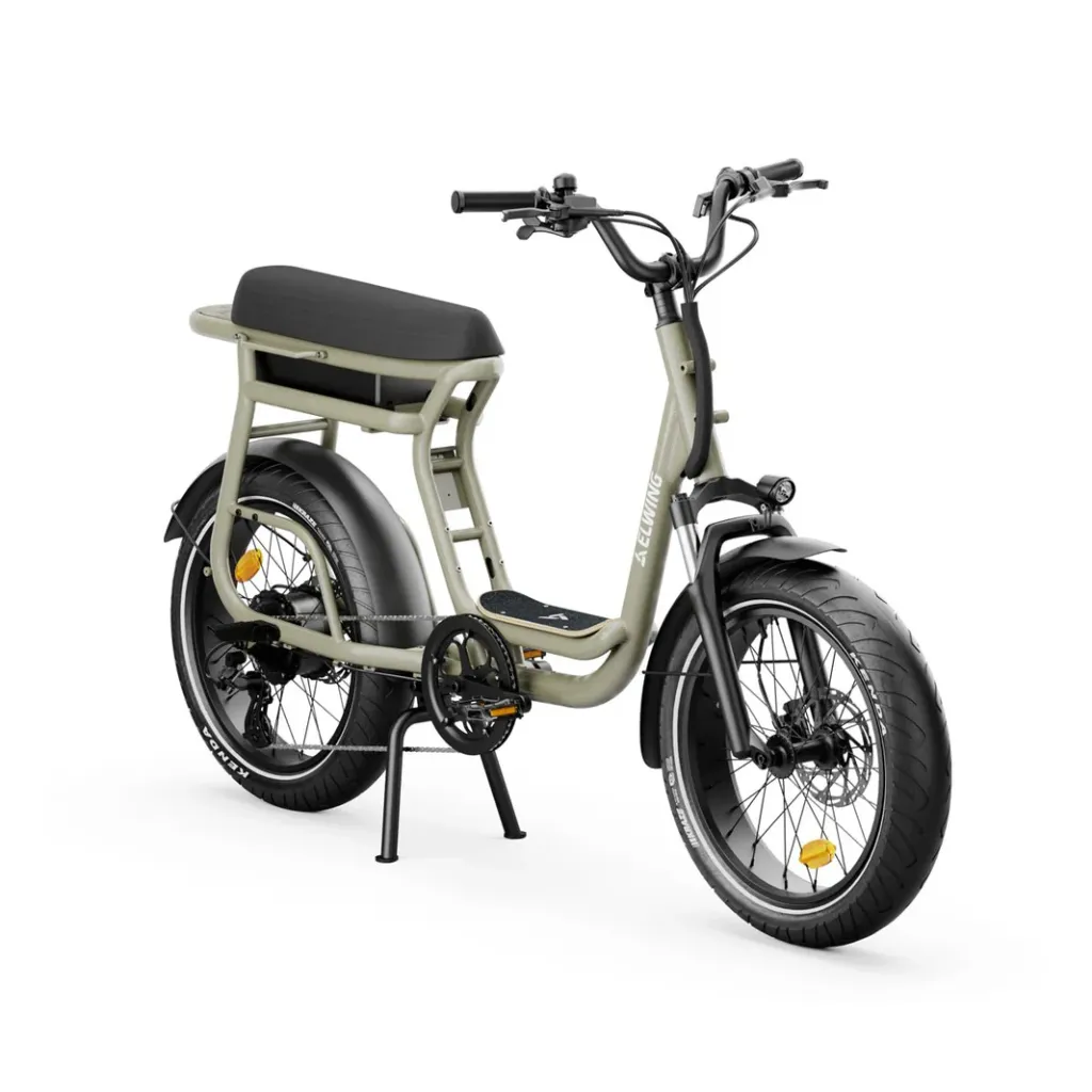 vélo électrique biplace cargo compact ELWING Yuvy 2